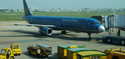 Вьетнамские авиалинии в аэропорту Хошимина 