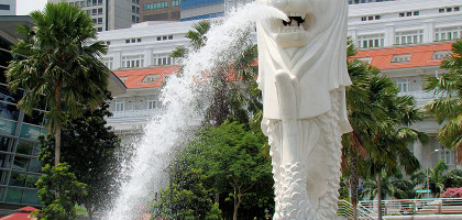 Статуя в парке Мерлиона, Сингапур