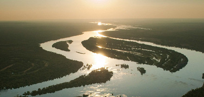 Река Замбези, Замбия
