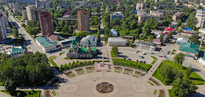 Вид на площадь, Глазов, Удмуртия