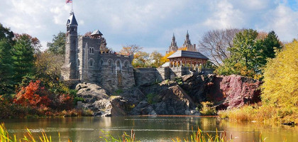 Осенний центральный парк, Нью-Йорк