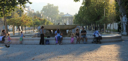 Один из фонтанов в городском парке, Неаполь