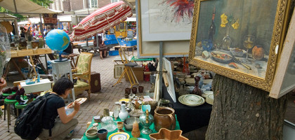 Блошиный рынок в Амстердаме