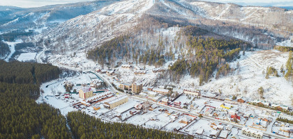 Абзаково, Россия, вид с воздуха
