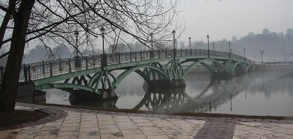 Панорама моста в Царицыно