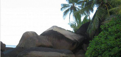 Каменные глыбы, Силуэт, Сейшельские острова
