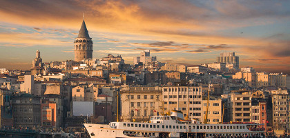 Вид на Галатскую башню, Стамбул, Турция