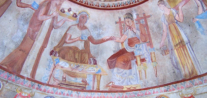 Фракийская гробница в Казанлыке, роспись