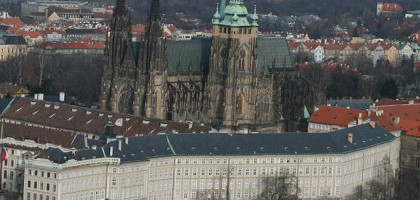 Вид на собор св. Витта, Прага