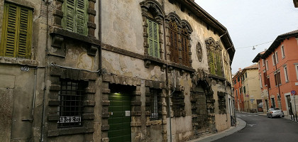 Вид улиц в Вероне, Италия