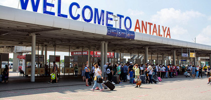 Добро пожаловать в Анталию, аэропорт, Турция