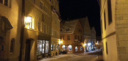 Вечерние улочки города Фюссен, Германия