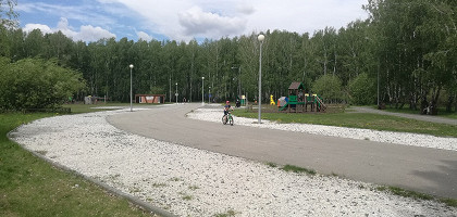 На территории Гилевской рощи, Тюмень
