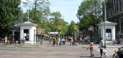 Вход в Artis Royal Zoo, зоопарк в Амстердаме