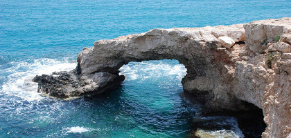 Вид с мыса Греко на море, Кипр