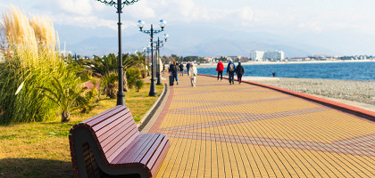 Весна в Сочи, вид на набережную