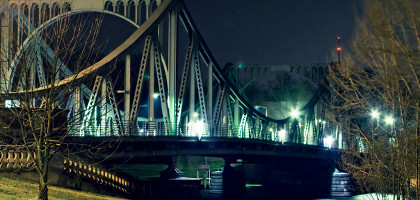 Глиникский мост ночью