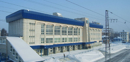 Ж.д. вокзал города, вид со стороны платформы, Ковров