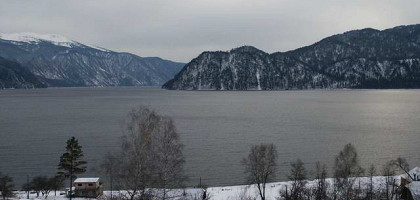 Телецкое озеро с террасы Яйлю