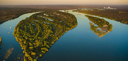 Виды реки Замбези в Зимбабве