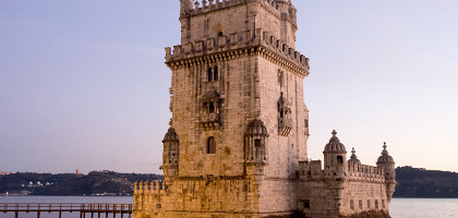 Башня Белем вечром, Лиссабон