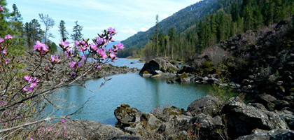 Весна на Телецком озере
