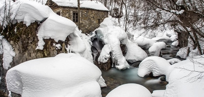 Замерзшая водяная мельница, Черногория
