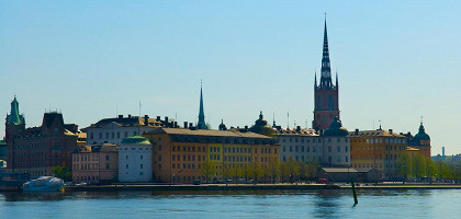 Вид на старинный Стокгольм