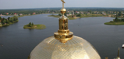 Нило-Столобенская пустынь, вид на купол