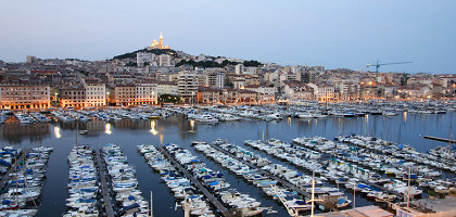 Вид на Старый порт Марселя
