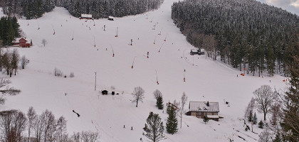 Гаррахов, Чехия, панорамный вид на горнолыжный курорт