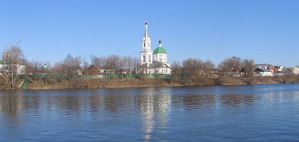 Свято-Екатерининский женский монастырь в Затверечье на берегу Волги
