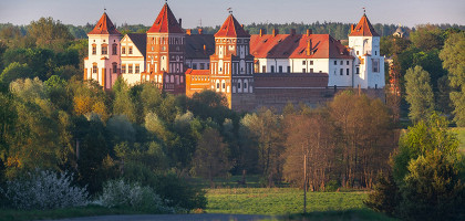Мирский замок, вид, Белоруссия