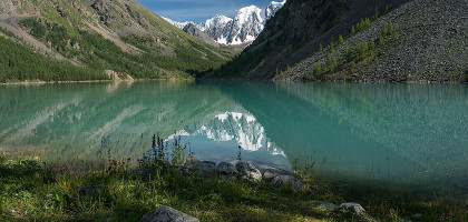Нижнее Шавлинское озеро, вид с восточного берега