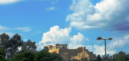 Вид на Акрополь и Парфенон, Афины
