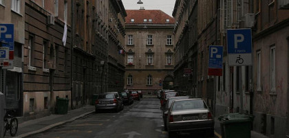 Пустынные улицы Загреба