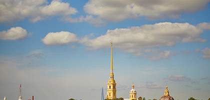 Вид на Петропавловскую крепость, Санкт-Петербург