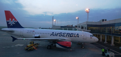 В аэропорту Белграда, Сербия