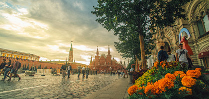 ГУМ и Мавзолей Ленина на Красной площади, Москва