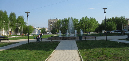 Площадь имени Копылова в городе Чернушка, Пермский край