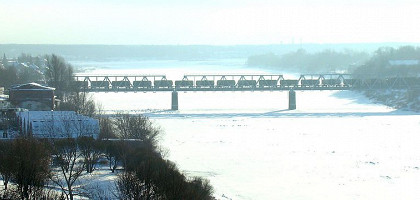 Рижский мост в Пскове