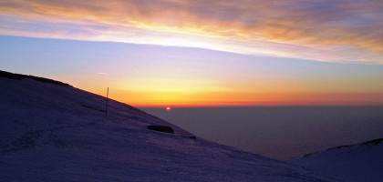 Красочный закат, Гора Олимп