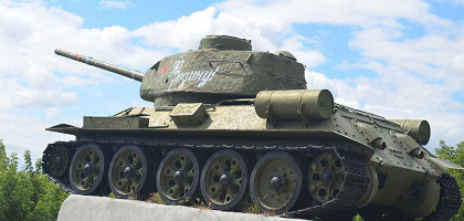 Танк Т-34 в Михайлове, Рязанская область
