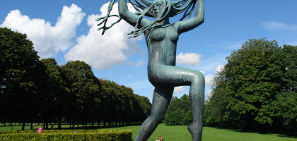 Динамичные скульптуры в Вигеландспаркене, Осло, Норвегия