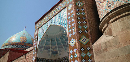 Боковой вид на Голубую мечеть, Ереван