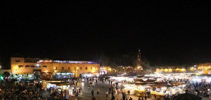 Площадь Jemaa-El-Fna в Марракеше
