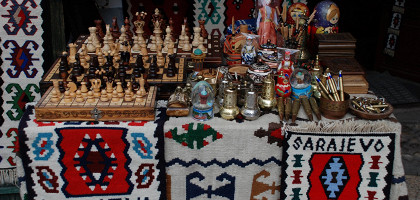 Сувениры на рынке в Сараево