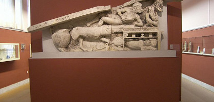 Барельеф Диониса в музее Корфу