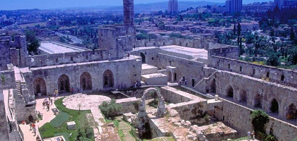 Вид на башню Давида в Иерусалиме