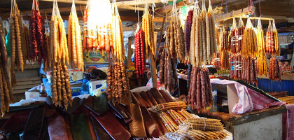 Чурчхела на рынке Кутаиси
